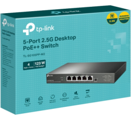Slika izdelka: TP-LINK 5 port 2.5G mrežno stikalo / switch s 4-Port PoE++
