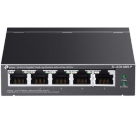 Slika izdelka: TP-LINK 5-Port Gigabit desktop switch stikalo z 4-Port PoE+