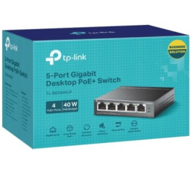 Slika izdelka: TP-LINK 5-Port Gigabit desktop switch stikalo z 4-Port PoE+