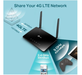 Slika izdelka: TP-LINK Archer MR400 AC1200 brezžični Dual Band 4G LTE usmerjevalnik, SIM