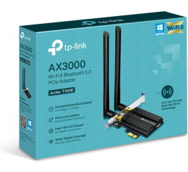 Slika izdelka: TP-LINK Archer TX50E AX3000 Wi-Fi 6 Bluetooth 5.0 PCI express mrežna kartica
