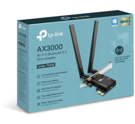 Slika izdelka: TP-LINK Archer TX55E AX3000 Wi-Fi 6 Bluetooth 5.0 PCI mrežna kartica