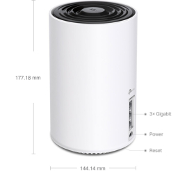 Slika izdelka: TP-LINK Deco XE75 AXE5400 Tri-Band 2.4/5/6GHz WiFi 6 usmerjevalnik / dostopna točka-AP