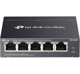 Slika izdelka: TP-LINK DS105GP Omada 5-port Gigabit PoE+ Unmanaged mrežno stikalo-switch