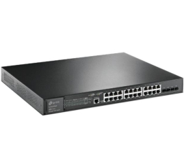 Slika izdelka: TP-LINK JetStream 24-Port Gigabit PoE+ stikalo z 4-Port 10GE SFP+ L2+