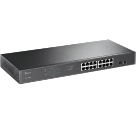 Slika izdelka: TP-LINK JetStream TL-SG1218MPE 18-port gigabit Easy Smart 16xPoE+ 250W 2xSFP mrežno stikalo-switch