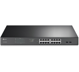 Slika izdelka: TP-LINK JetStream TL-SG1218MPE 18-port gigabit Easy Smart 16xPoE+ 250W 2xSFP mrežno stikalo-switch