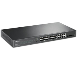 Slika izdelka: TP-LINK JetStream TL-SG2428P 26-Port Gigabit PoE+ Smart Switch × 4 SFP slot