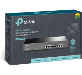 Slika izdelka: TP-Link mrežno stikalo 8 port 10/100/1000, 8 × POE