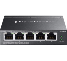 Slika izdelka: TP-LINK Omada ES205GP 5-port 4x PoE+ gigabit managed mrežno stikalo-switch