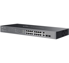 Slika izdelka: TP-LINK Omada ES220GMP 20-port gigabit 16xPoE+ 2x SFP managed mrežno stikalo-switch