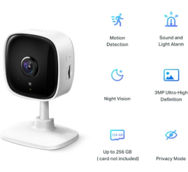 Slika izdelka: TP-LINK Tapo C110 dnevna/nočna FHD Wi-Fi bela nadzorna kamera