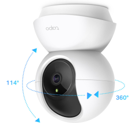 Slika izdelka: TP-LINK Tapo C200P2 dnevna/nočna Pan/Tilt FHD Wi-Fi bela nadzorna kamera