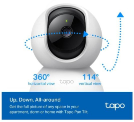 Slika izdelka: TP-LINK Tapo C210P2 2k 3MP 2304 x 1296 Pan/Tilt WiFi varnostna kamera