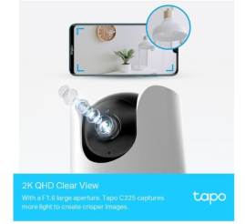 Slika izdelka: TP-LINK Tapo C225 2k QHD 2560 × 1440px WiFi AI Pan/Tilt varnostna kamera