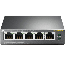 Slika izdelka: TP-LINK TL-SG1005P 5-port Gigabit 4xPoE 56W mrežno stikalo-switch