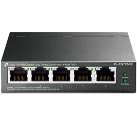Slika izdelka: TP-LINK TL-SG105PE 5-port gigabit Easy Smart 4xPoE+ 67W mrežno stikalo-switch