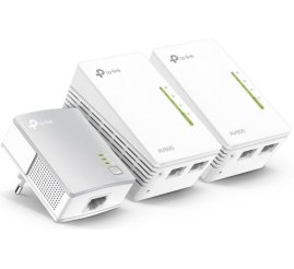 Slika izdelka: TP-LINK TL-WPA4220 TKIT AV600 300Mbps brezžični 3-pack powerline starter kit adapter