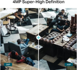 Slika izdelka: TP-LINK VIGI 4MP IR Dome mrežna kamera (do 2560 × 1440 H.265+ 30fps)