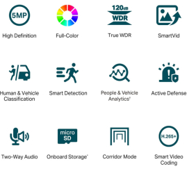 Slika izdelka: TP-LINK VIGI C450 2.8mm 5MP full color turret nadzorna kamera