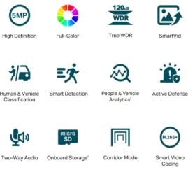 Slika izdelka: TP-LINK VIGI C450 4mm 5MP Full-Color Turret mrežna kamera (do 2880X1620 H.265+ 30fps)