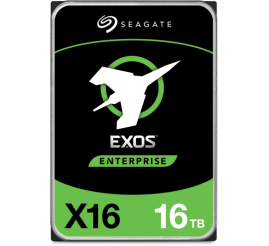Slika izdelka: Trdi disk 16TB Seagate Exos X16  256GB - 3,5" primerno za NAS ter strežnike, tovarniško obnovljen (ST16000NM001G)