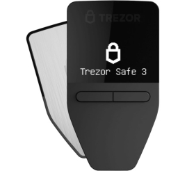 Slika izdelka: Trezor Safe 3, denarnica za Bitcoin in druge kriptovalute, srebrna