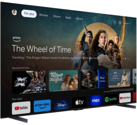 Slika izdelka: TV sprejemnik TCL 98,0" 248,9 cm 98C655 3840x2160 QLED Google TV 4xHDMI 2xUSB BT WiFi RJ45  HDR10+