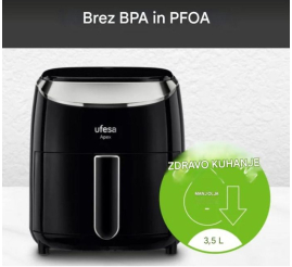 Slika izdelka: Ufesa digitalni zračni cvrtnik  Apex 3.5L 1.500 W
