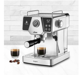 Slika izdelka: Ufesa UFESA Bergamo espresso aparat za mleti kavni prah, 20 barov pritiska, z manometrom, Thermoblock ogrevanjem in penilcem mleka