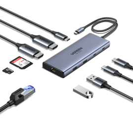 Slika izdelka: Ugreen 10v1 USB-C priklopna postaja s 100W PD vhodom