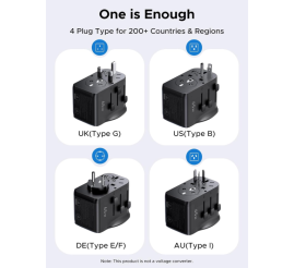 Slika izdelka: Ugreen 65W univerzalni potovalni adapter