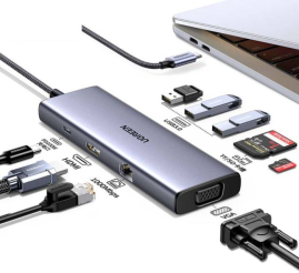 Slika izdelka: Ugreen 9v1 priklopna postaja 4K@30Hz s PD