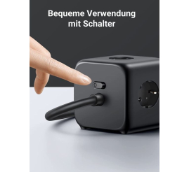 Slika izdelka: Ugreen DigiNest Cube 65W USB-C / AC 7v1 vtičnica