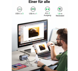 Slika izdelka: Ugreen DigiNest Pro 100W USB-C GaN polnilnik