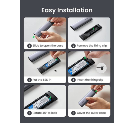 Slika izdelka: Ugreen M.2 NVMe SSD USB B-Key & M+B Key ohišje za disk