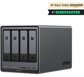 Slika izdelka: Ugreen NASync DXP4800 Plus za 4+2 diska, Intel 8505, 8GB DDR5, 1x2.5GbE in 1x 10GbE mreža
