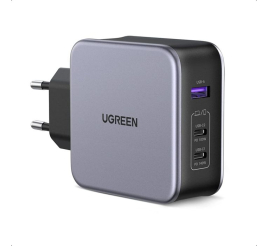 Slika izdelka: Ugreen Nexode 3 portni 140W USB-C polnilnik s PD 3.1 GaN in priloženim USB-C 240w polnilnim kablom