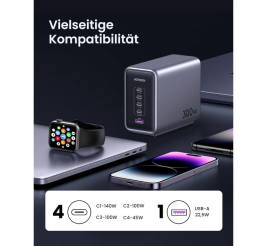 Slika izdelka: Ugreen Nexode 300W GaN II 5-portni USB polnilec - box