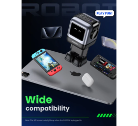 Slika izdelka: Ugreen Nexode Robot GaN 65W Polnilnik - Siva