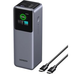 Slika izdelka: Ugreen prenosna polnilna baterija 25.000mAh, 200W s pametnim digitalnim zaslonom