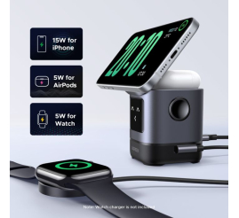 Slika izdelka: Ugreen Uno 2-in-1 magnetni brezžični polnilnik 15W