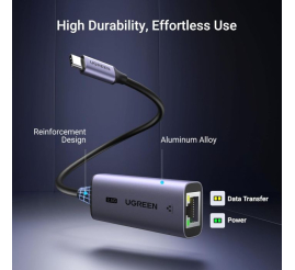 Slika izdelka: Ugreen USB-C 2.5G mrežni adapter 2.5Gbps 