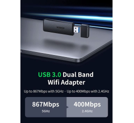 Slika izdelka: Ugreen USB WiFi adapter AC1300, 1300Mbps 802.11 Dual Band