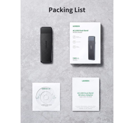 Slika izdelka: Ugreen USB WiFi adapter AC1300, 1300Mbps 802.11 Dual Band
