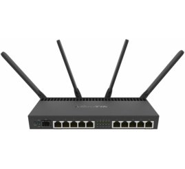 Slika izdelka: Usmerjevalnik brezžični Mikrotik WiFi5 802.11ac AC2000 1733Mbit/s 10xLAN 1xSFP+ 4x antena (RB4011iGS+5HacQ2HnD-IN)