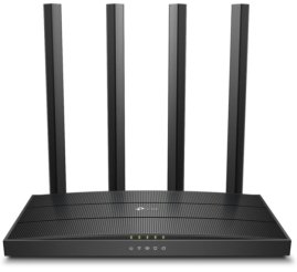 Slika izdelka: Usmerjevalnik brezžični TP-Link Archer WiFi5 802.11ac AC1900 1300Mbit/s dualband MU-MIMO 4xLAN 4x antena (Archer C80)