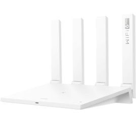 Slika izdelka: Usmerjevalnik brezžični Huawei WiFi6 802.11ax AX3000 2402Mbit/s MU-MIMO dualband 3xLAN 4x antena (WS7200-20)