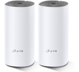 Slika izdelka: Usmerjevalnik brezžični mrežni sistem TP-Link Deco E4 WiFi5 802.11ac AC1200 867Mbit/s MESH MU-MIMO 2xLAN 2x notranja antena (Deco E4(2-pack))