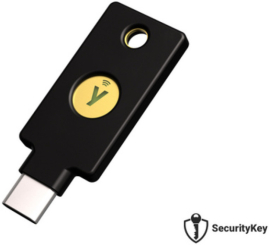 Slika izdelka: Varnostni ključ Yubico Security Key C NFC, FIDO2 U2F, USB-C, črn